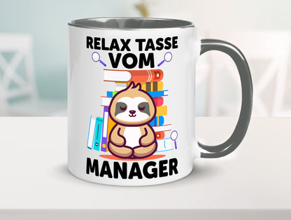 Relax Tasse: Manager | Management lustig Humor Geschenkidee Geschenk Tasse