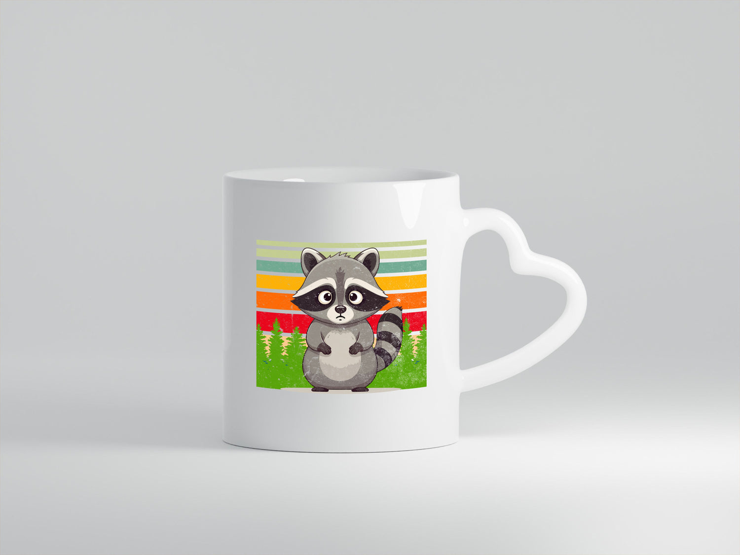 Waschbär | Vintage v2 lustiger Spruch Geschenk Humor Geschenkidee Tasse
