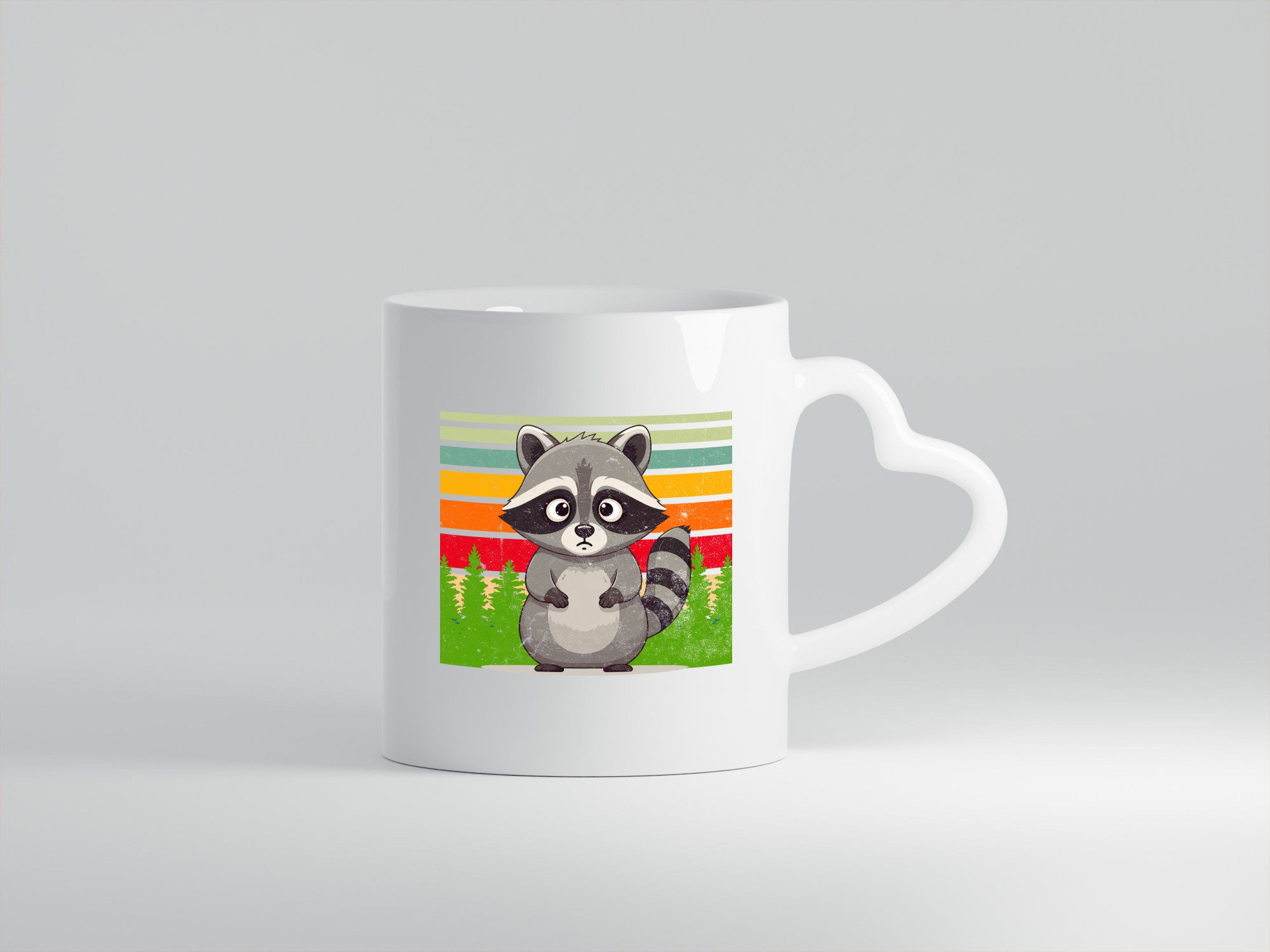 Waschbär | Vintage v2 lustiger Spruch Geschenk Humor Geschenkidee Tasse