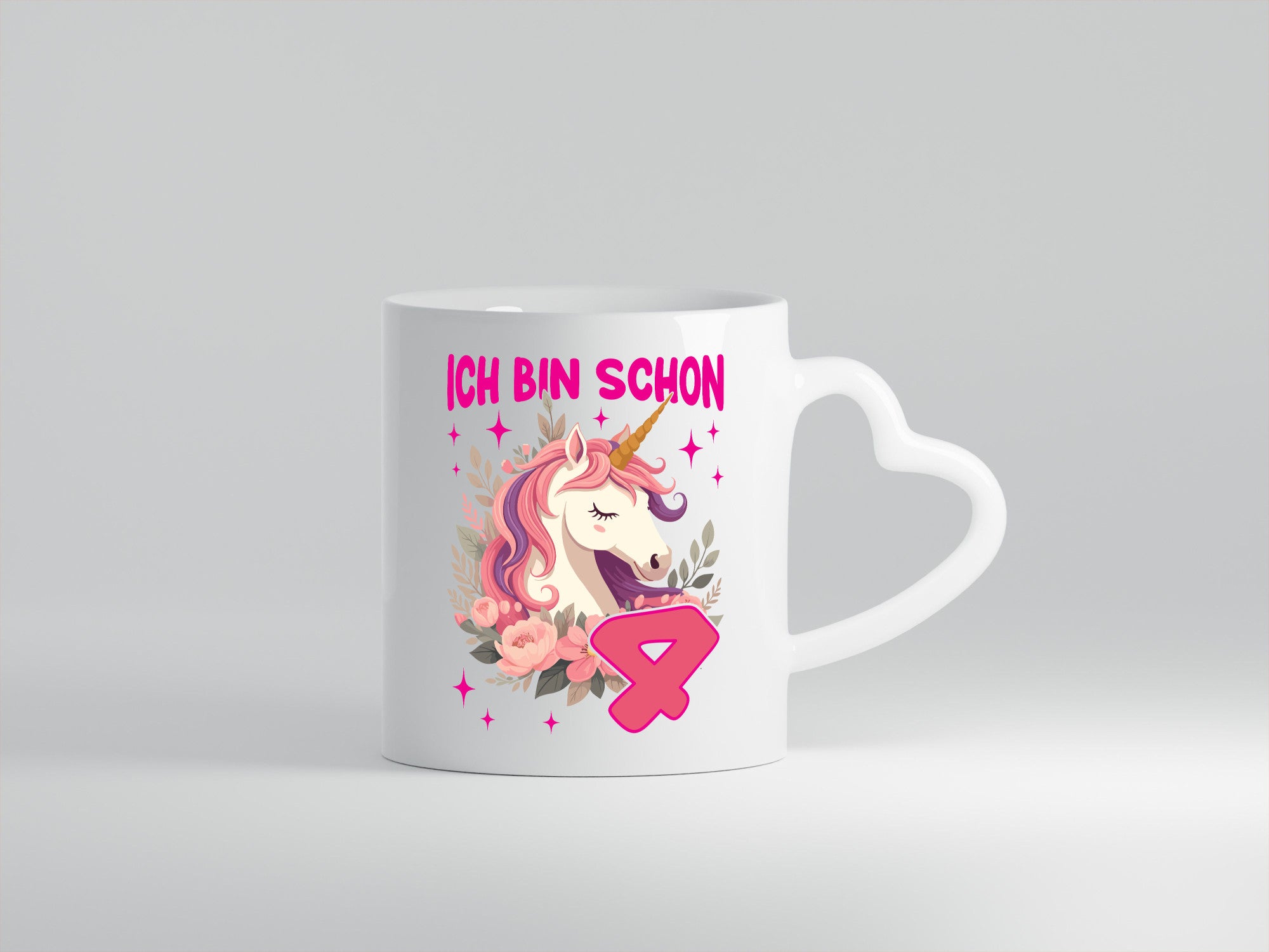 4. Geburtstag | 4 Jahre Einhorn Mädchen v2 lustig Geschenkidee Geschenk Tasse