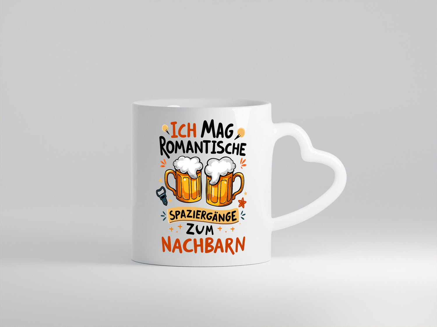 Spaziergang zum Nachbarn | Biertrinker Lieblingsnachbar v2 Humor Geschenkidee