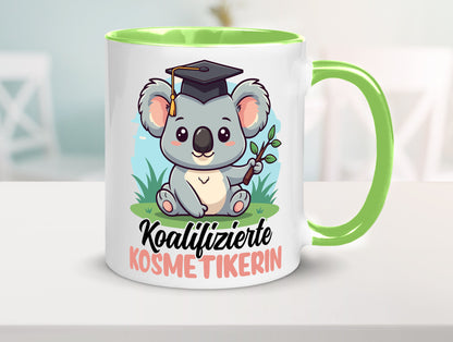 Koalifizierte Kosmetikerin | Kosmetik Stylistin Geschenkidee Humor Tasse
