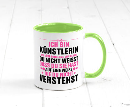 Löse Probleme: Künstlerin | Kunst v2 Geschenkidee Humor Tasse