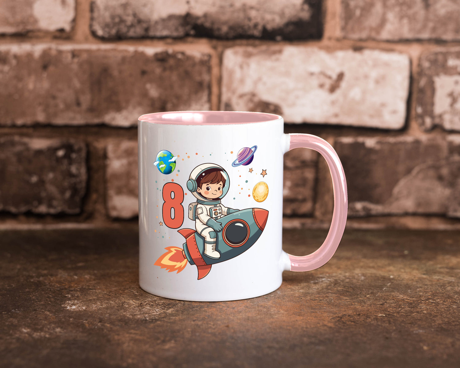 8. Geburtstag | 8 Jahre Astronaut Weltraum Humor Geschenkidee Tasse