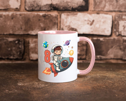 8. Geburtstag | 8 Jahre Astronaut Weltraum Humor Geschenkidee Tasse