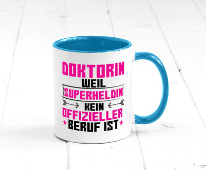 Superheldin Doktorin | Doktorand Doktortitel Geschenkidee Humor Tasse