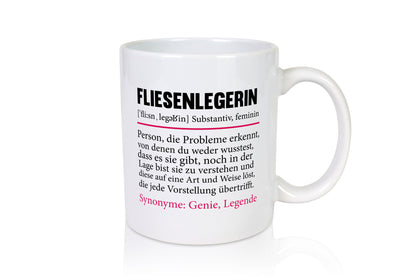 Fliesenlegerin | Beruf Fliesenlegen Bau Geschenkidee Arbeit Kollegen Büro Humor