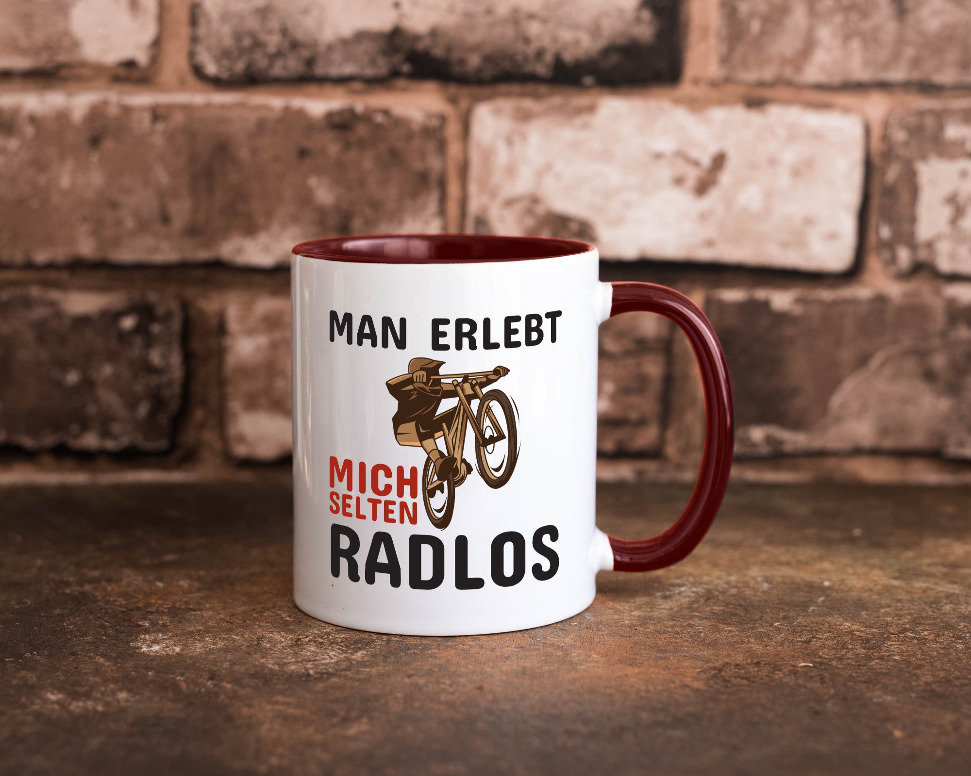 Selten Radlos | Spruchtasse Fahrrad Männer Humor lustiger Spruch Geschenk