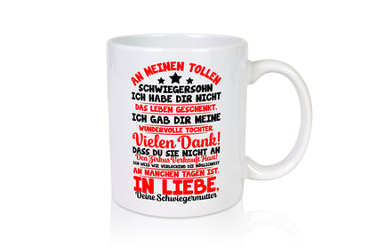 An meinen tollen Schwiegersohn vl4 Geschenk Familie Geschenkidee lustiger
