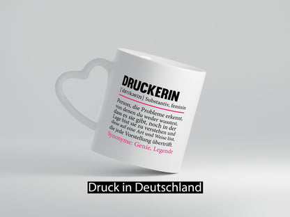 Druckerin | Büro Druckerei Print Medien lustiger Spruch Geschenk Arbeit