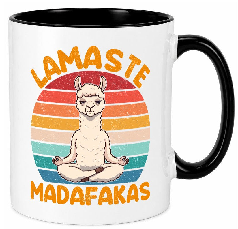Lamaste | Madafakas Lama Vintage Humor Geschenkidee Tasse