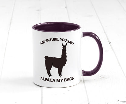 Adventure, Alpaca | Humor Geschenkidee Tasse