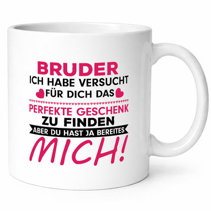 Bester Bruder Geschenk Humor Geschenkidee lustiger Spruch Tasse