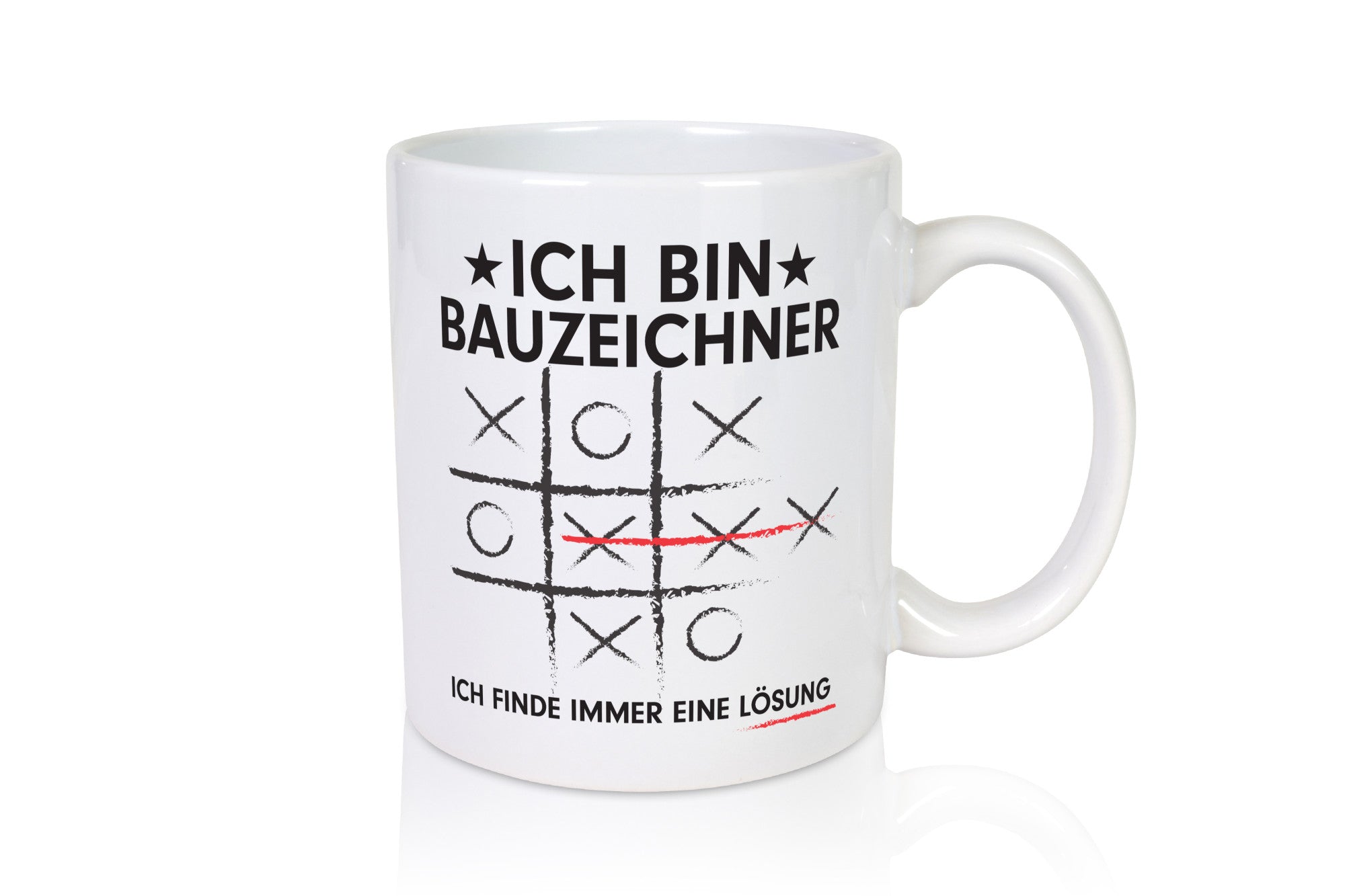 Lösung finden: Bauzeichner | Zeichner lustig Humor Geschenkidee Geschenk Tasse