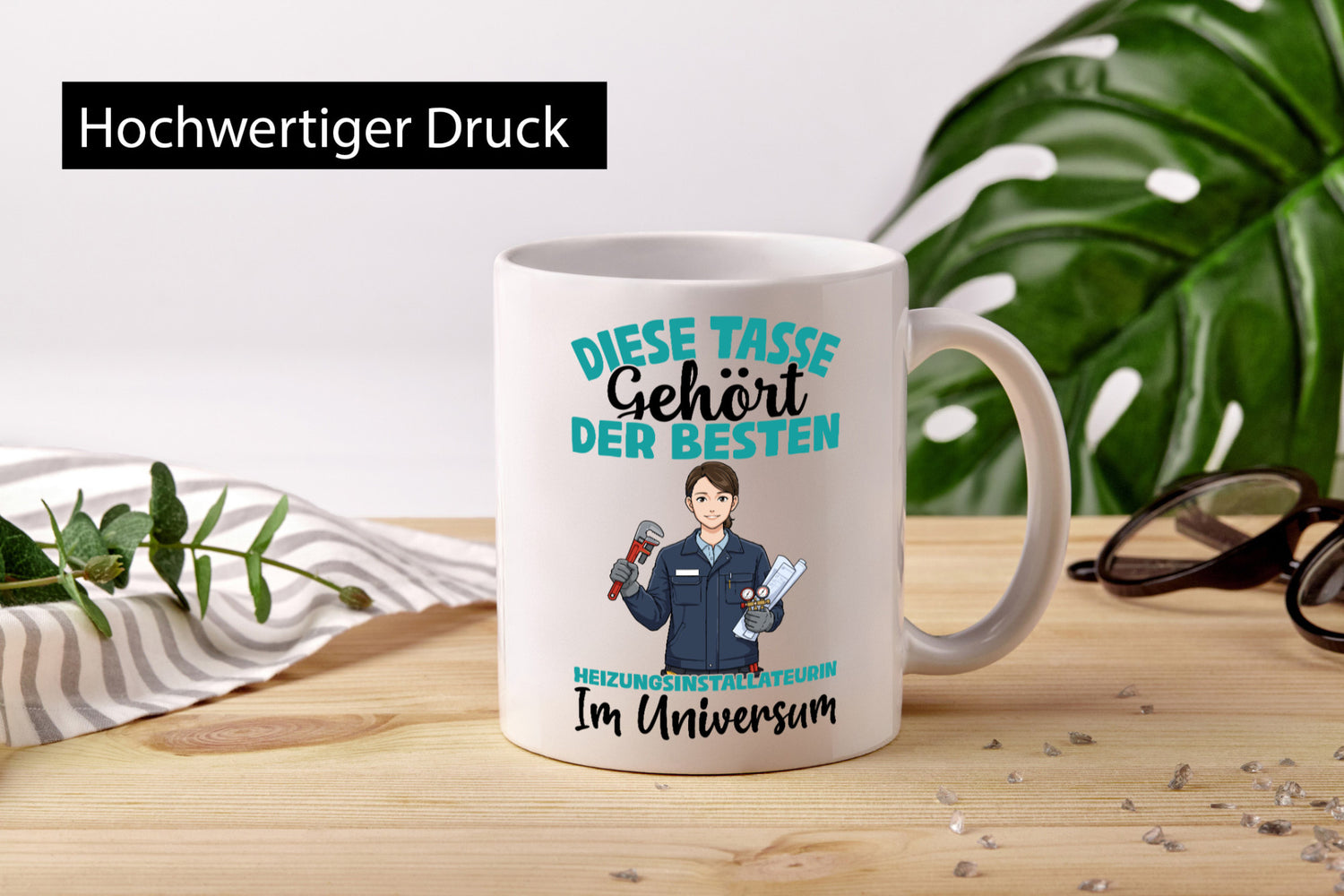 Im Universum: Heizungsinstallateurin | Heizung lustig Humor Geschenkidee
