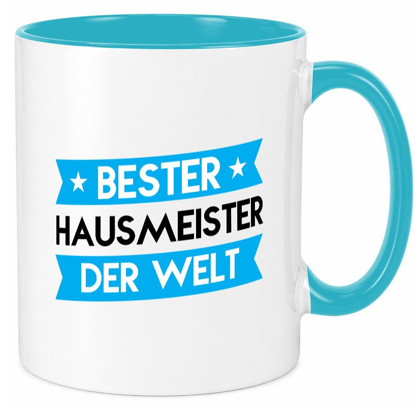 Bester Hausmeister | Hauswart lustiger Spruch Geschenk Humor Geschenkidee Tasse