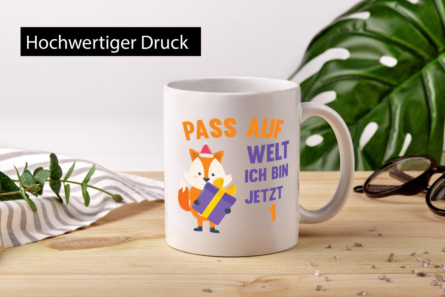 Pass auf Welt ich bin jetzt 1 | Baby Geburtstag lustiger Spruch Geschenk