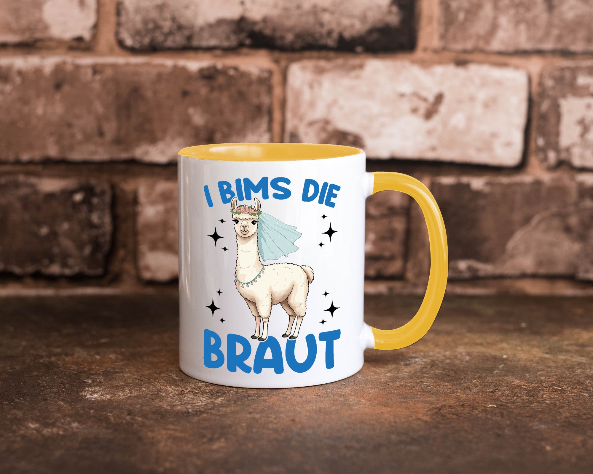 I Bims die Braut | Lama JGA Hochzeit lustig Humor Geschenkidee Geschenk Tasse