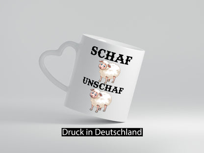 Schaf Unschaf Geschenk Humor Geschenkidee lustiger Spruch Tasse