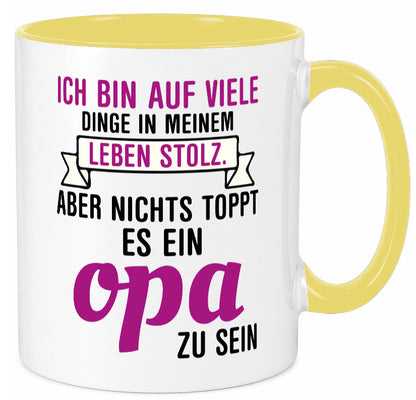 Opa Tasse | Stolzer Großvater Vatertag Enkelkinder Geschenk Familie