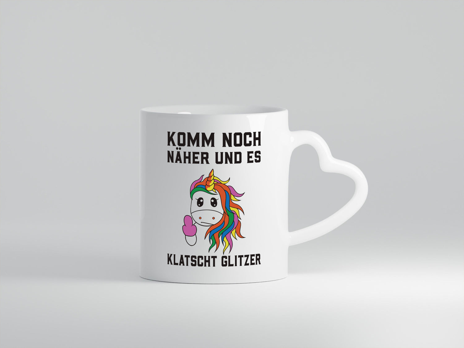 Komm näher, es klatscht Glitzer | Einhorn Geschenk Humor Geschenkidee lustiger