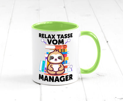 Relax Tasse: Manager | Management lustig Humor Geschenkidee Geschenk Tasse