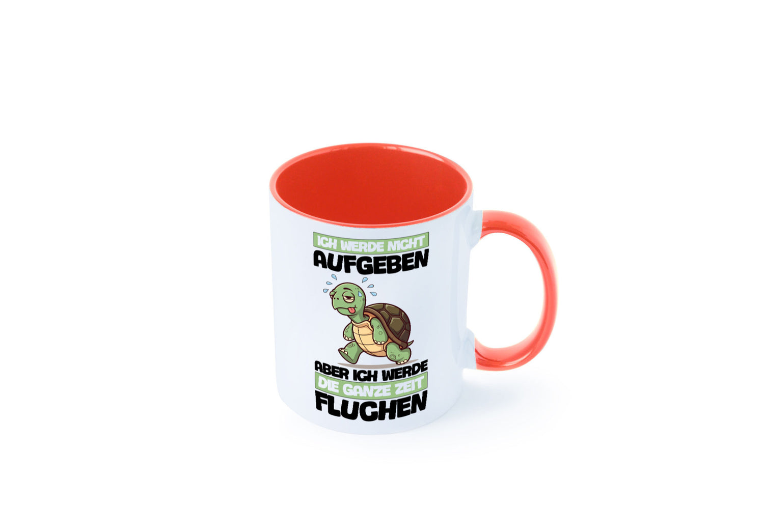 Ich geb nicht auf werde aber fluchen | Schildkröte Joggen v2 Humor Geschenkidee