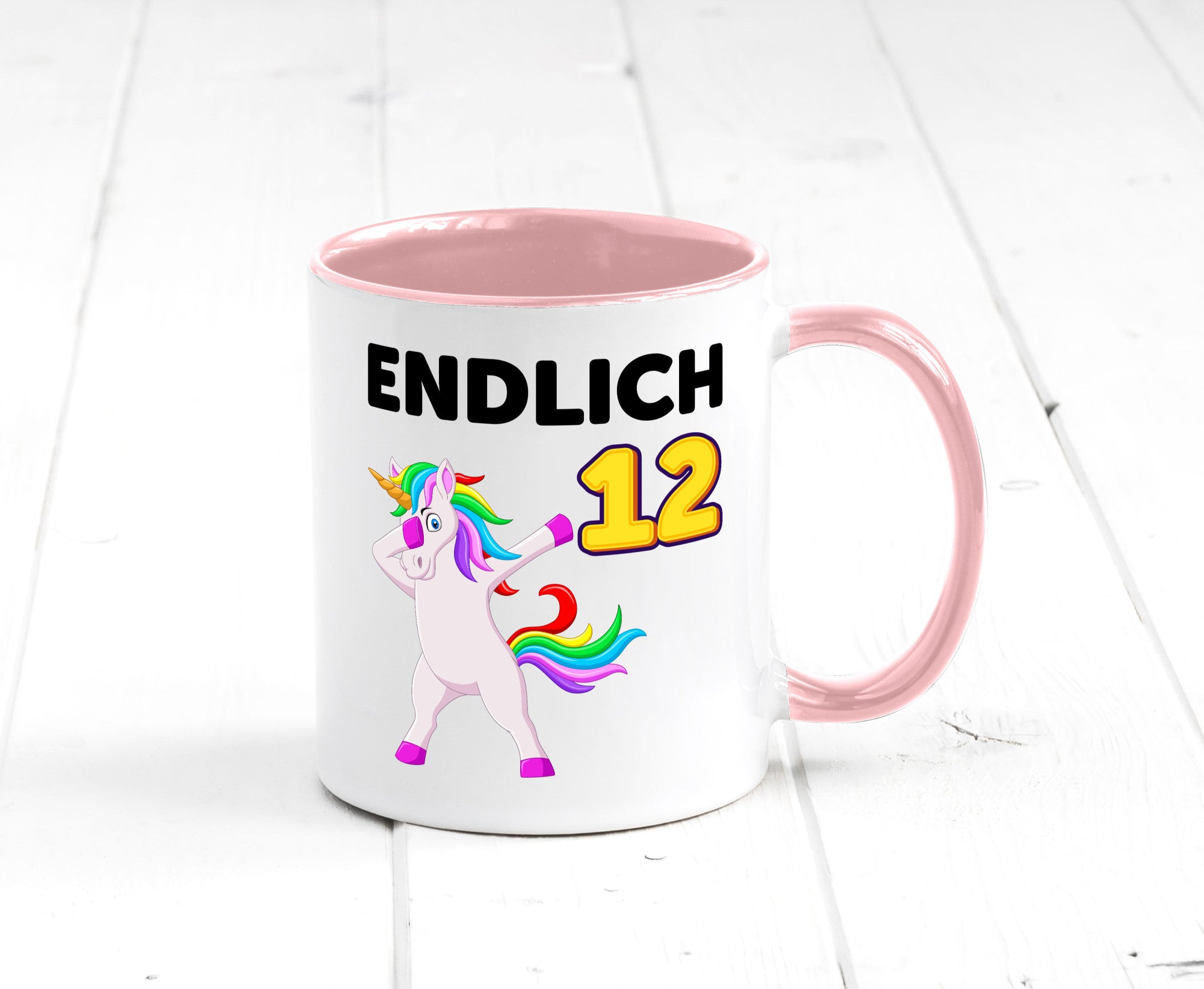 12. Geburtstag | endlich 12 Jahre Einhorn Mädchen lustig Geschenkidee Geschenk