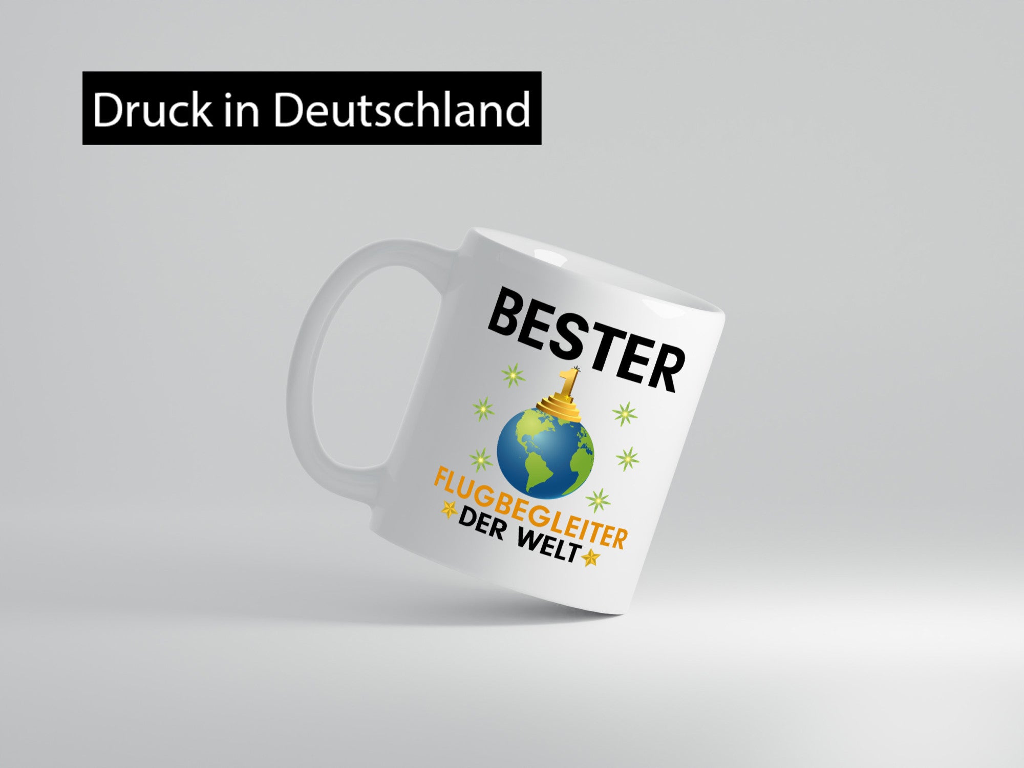 Welt Bester Flugbegleiter | Steward Flughafen Geschenkidee Humor Tasse