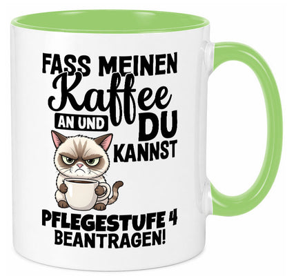 Fass meinen Kaffee an | Pflegestufe 4 Krankenschwester v3 Geschenkidee Humor