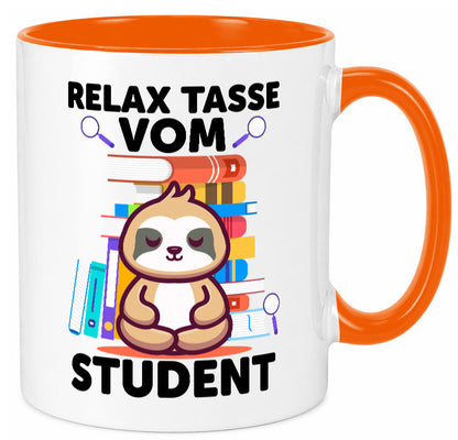 Relax Tasse: Student | Universität Uni Studium lustiger Spruch Geschenk Humor