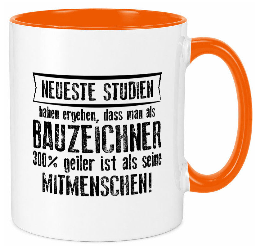 Neuste Studien: Bauzeichner | Zeichner Humor Geschenkidee Tasse
