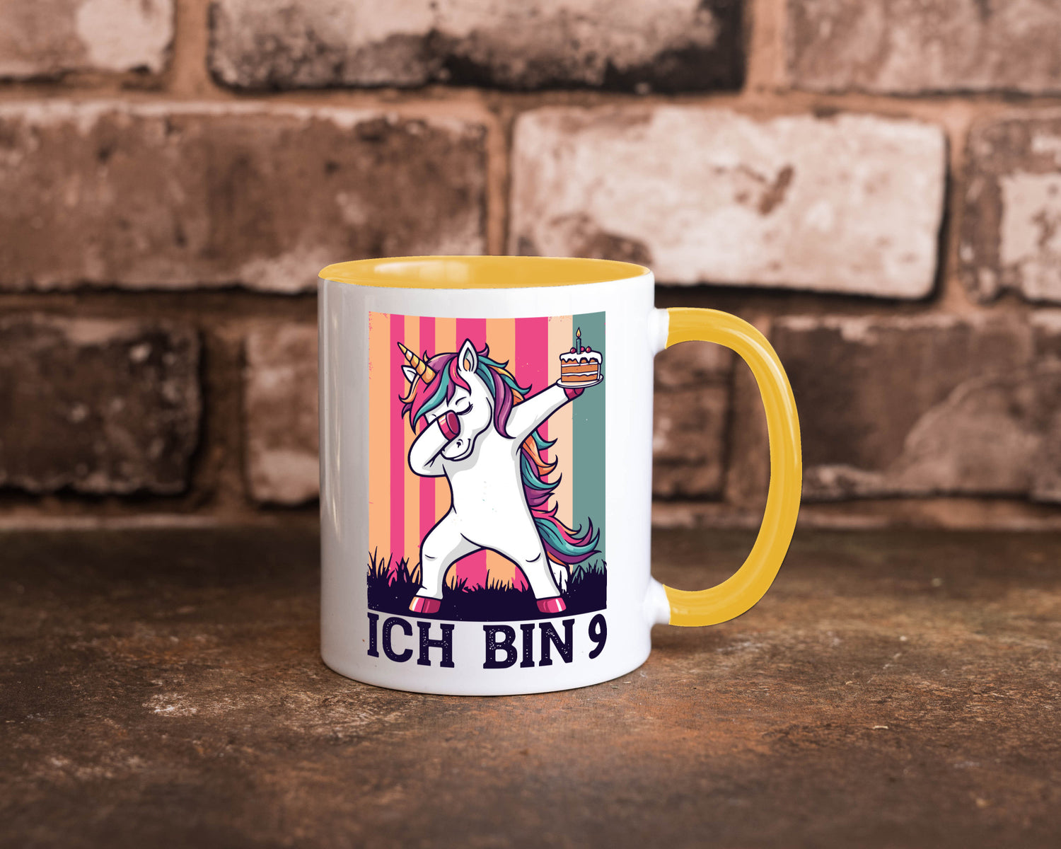 9 Geburtstag | Einhorn Damping Mädchen Humor Geschenkidee Tasse