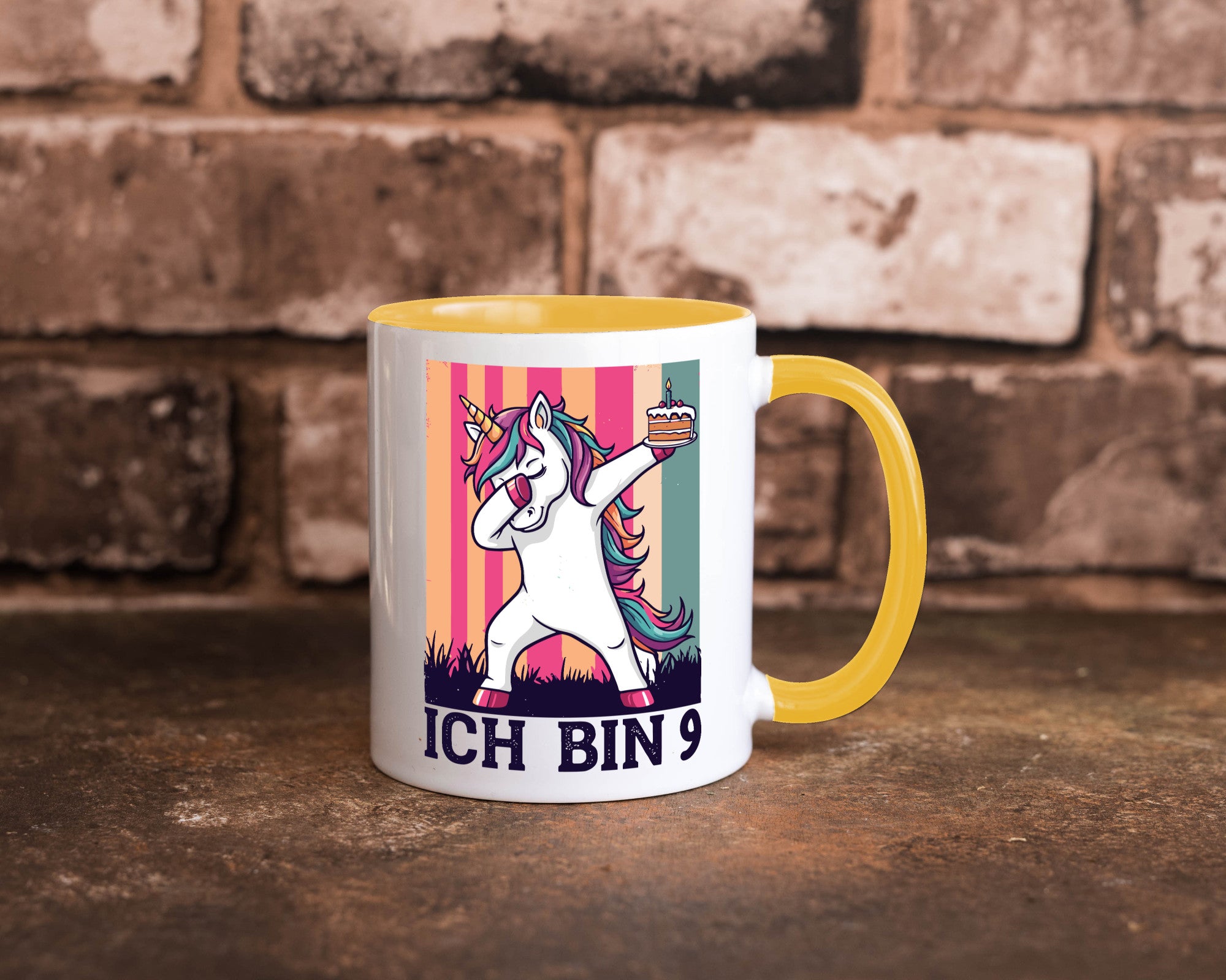 9 Geburtstag | Einhorn Damping Mädchen Humor Geschenkidee Tasse