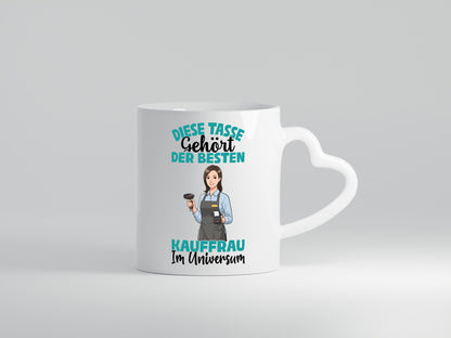 Im Universum: Kauffrau | Kauffrauen lustig Humor Geschenkidee Geschenk Tasse