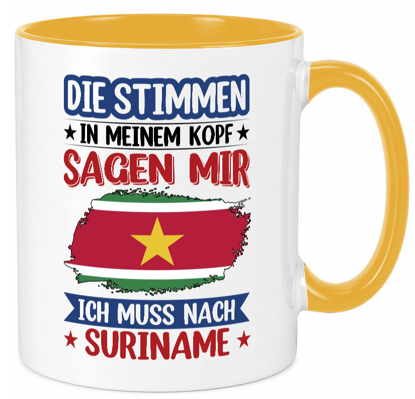 Suriname | Urlaub Stimmen in meinem Kopf Traumland v2 Geschenk Humor