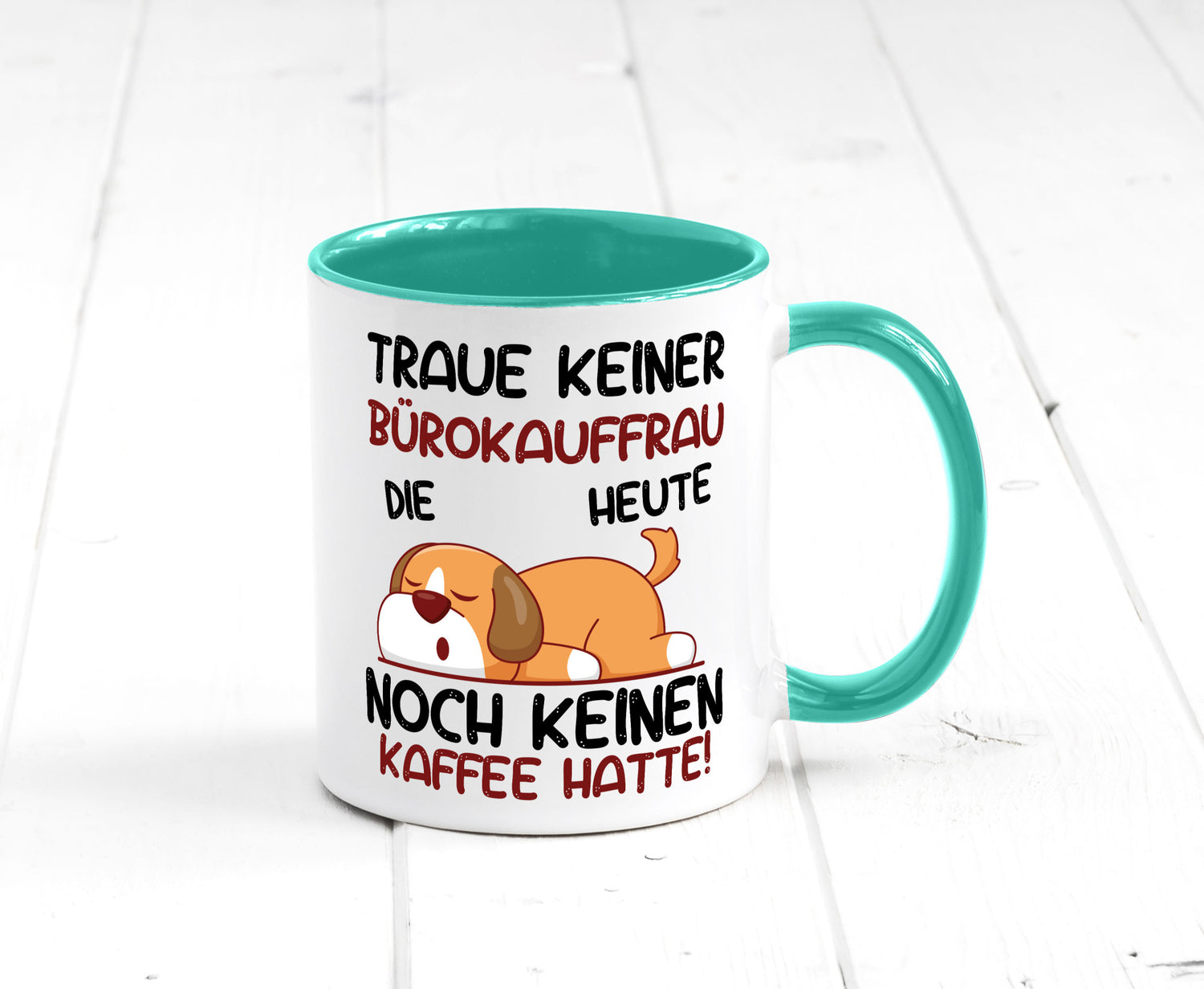 Traue keiner Bürokauffrau | Kauffrau lustig Arbeit Kollegen Büro Geschenk Tasse