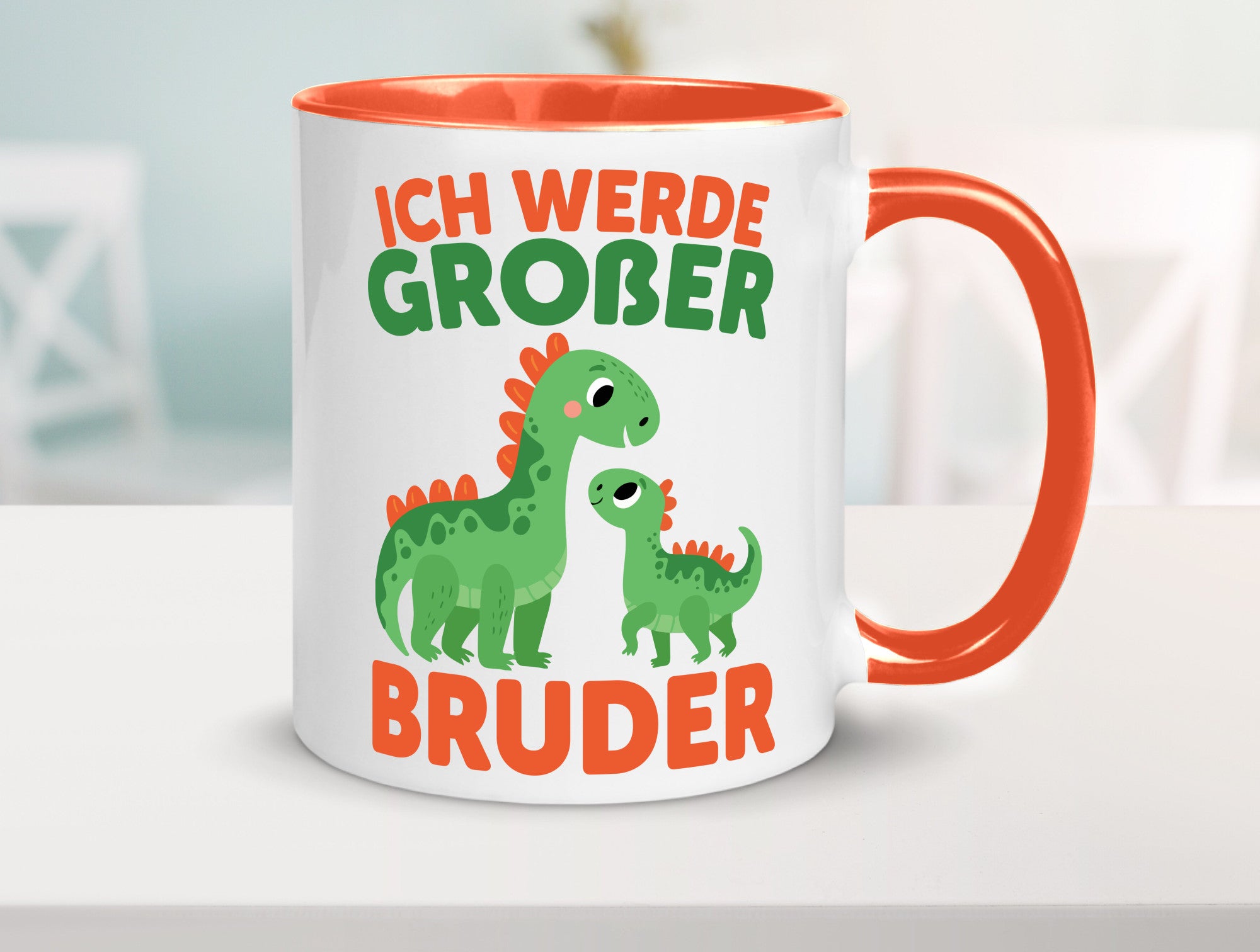 Ich werde Großer Bruder | Dino Brudersaurus lustig Humor Geschenkidee Geschenk