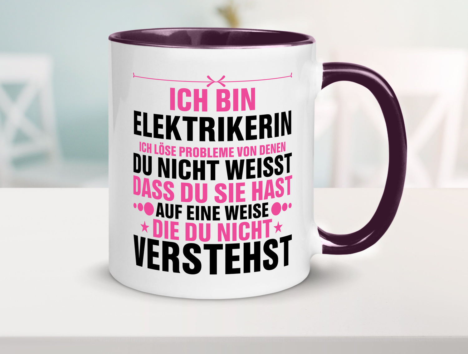 Löse Probleme: Elektrikerin | Elektronikerin Elektrik v2 Geschenkidee Humor