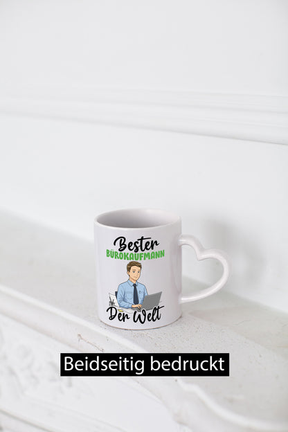 Bester Bürokaufmann | Kaufmann v2 lustig Arbeit Kollegen Büro Geschenk Tasse