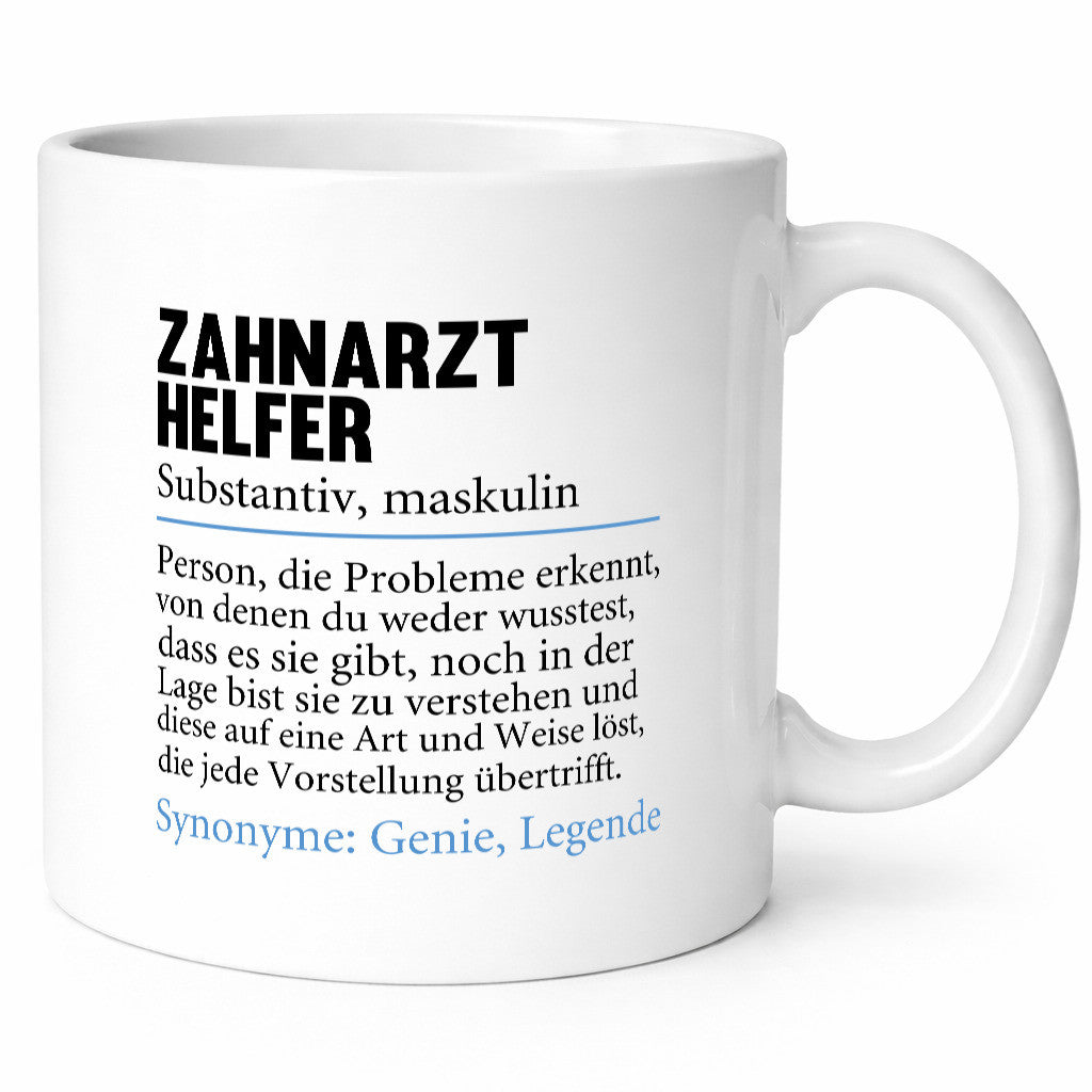 Zahnarzthelfer | Spruch Humor Zahnmedizin Geschenkidee Tasse