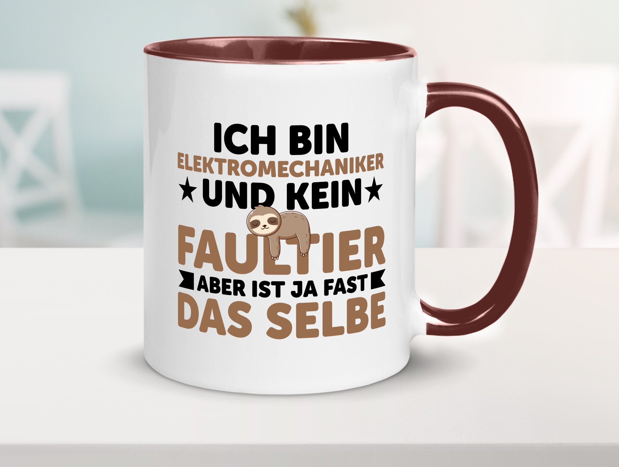 Ich bin kein Faultier: Elektromechaniker | Mechaniker Geschenkidee