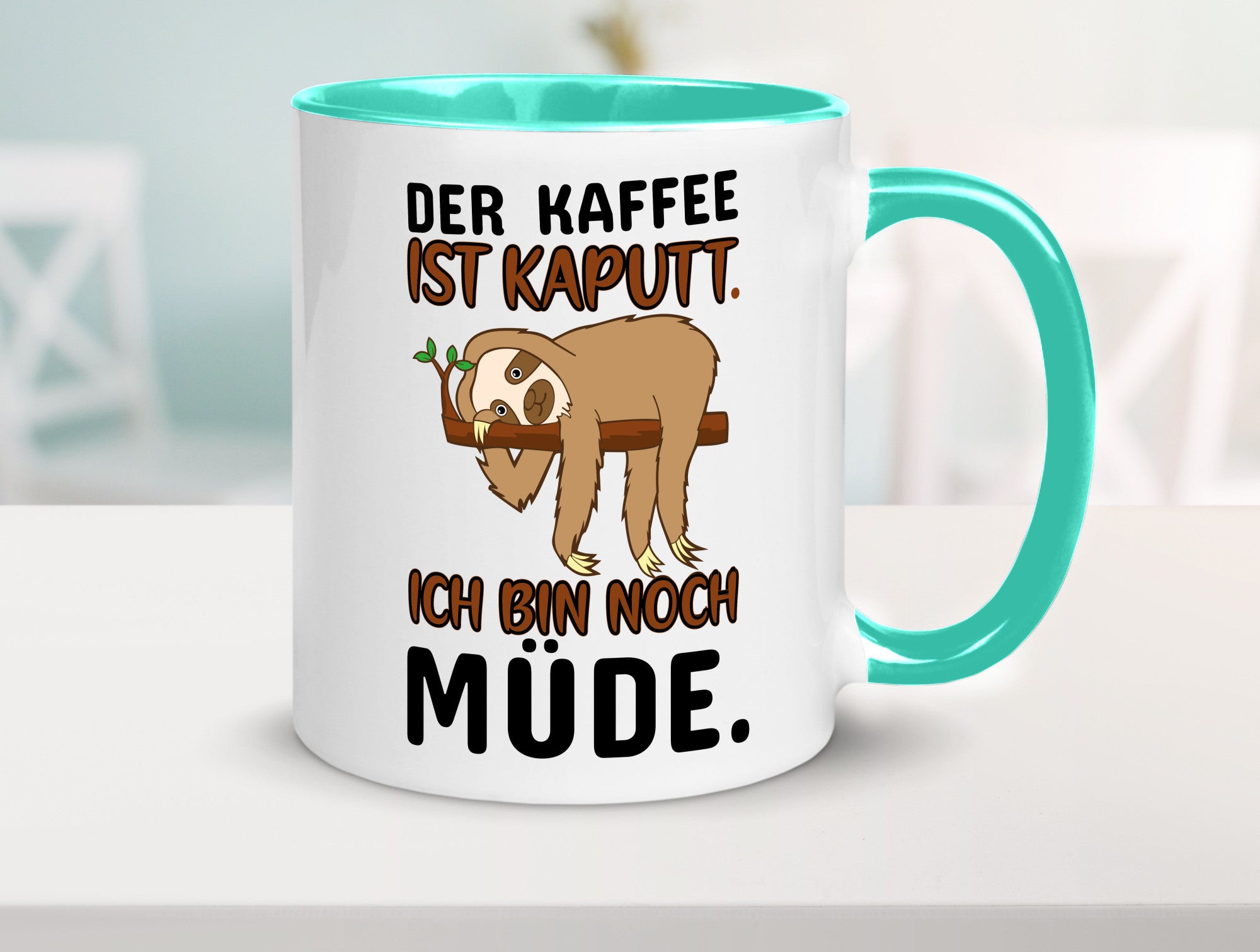 Der Kaffee ist kaputt v2 Geschenk Humor Geschenkidee lustiger Spruch Tasse