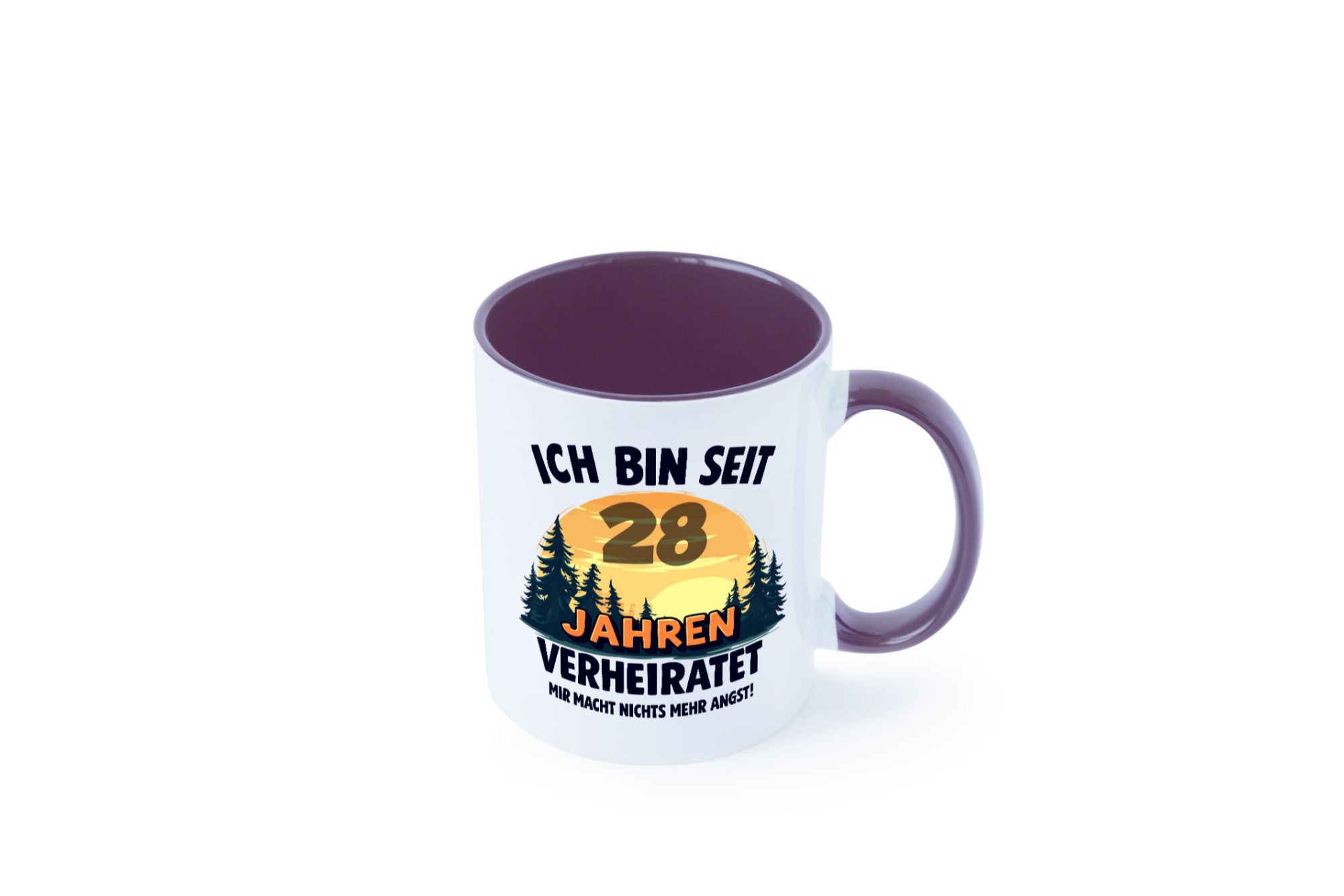 Ich bin Verheiratet | 28. Hochzeitstag Ehepaar v2 lustiger Spruch Geschenk