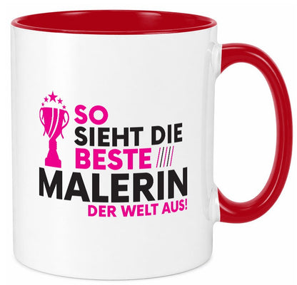 Die Weltbeste Malerin | Malerinnen lustig Humor Geschenkidee Geschenk Tasse
