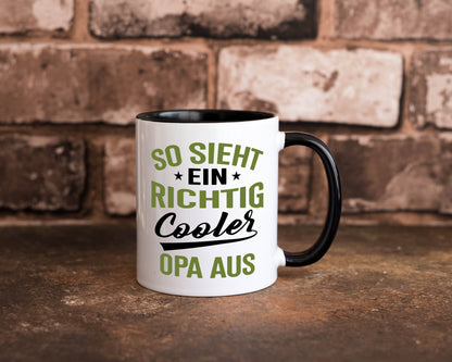 So sieht ein richtig Cooler Opa aus | Großvater Geschenkidee Familie Humor Tasse