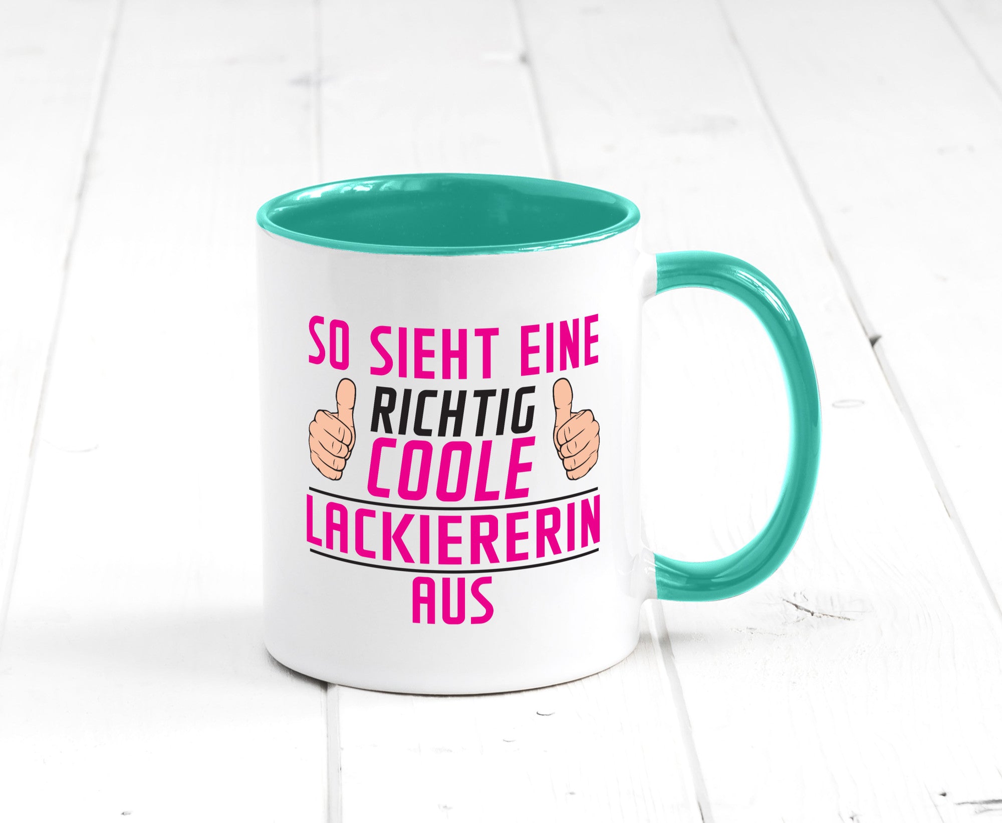 Richtig Coole Lackiererin | lackieren Geschenkidee Humor Tasse