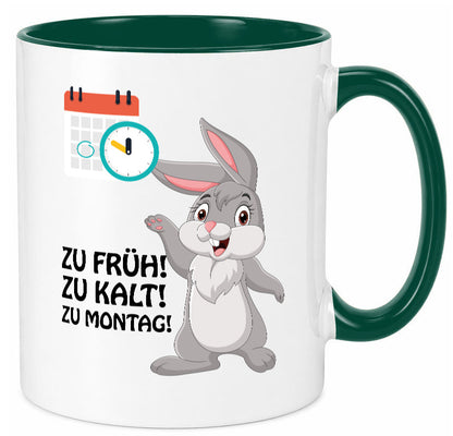 Kalter Montag Geschenkidee Humor Tasse