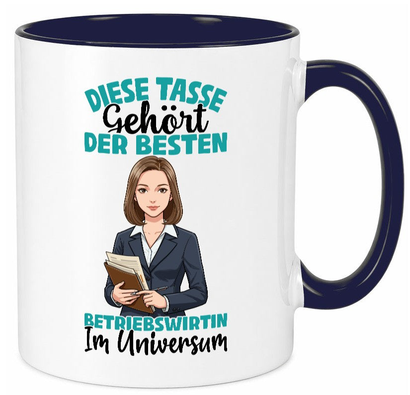 Im Universum: Betriebswirtin | Betriebswirtschaft Geschenk Humor Geschenkidee Tasse