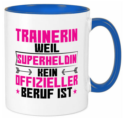 Superheldin Trainerin | Sportverein Humor Geschenkidee Tasse